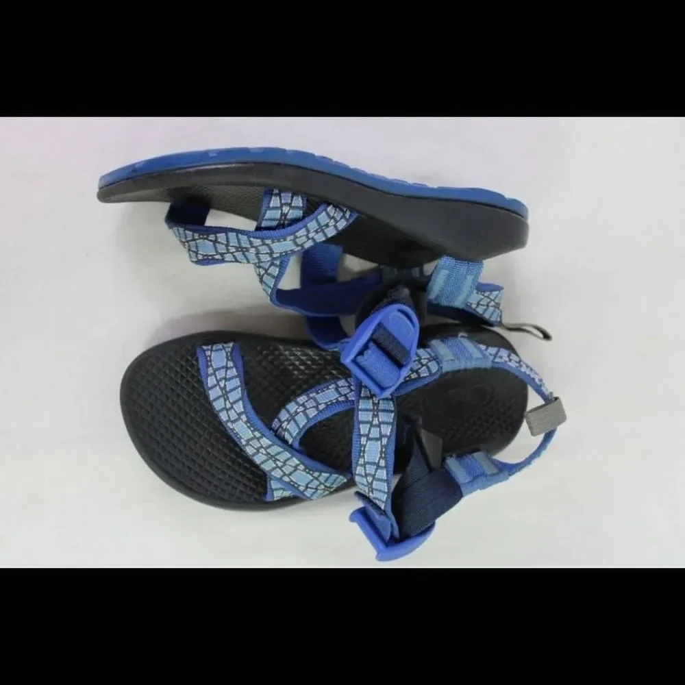 Chaco Kids Blue Patterned Sport Sandals